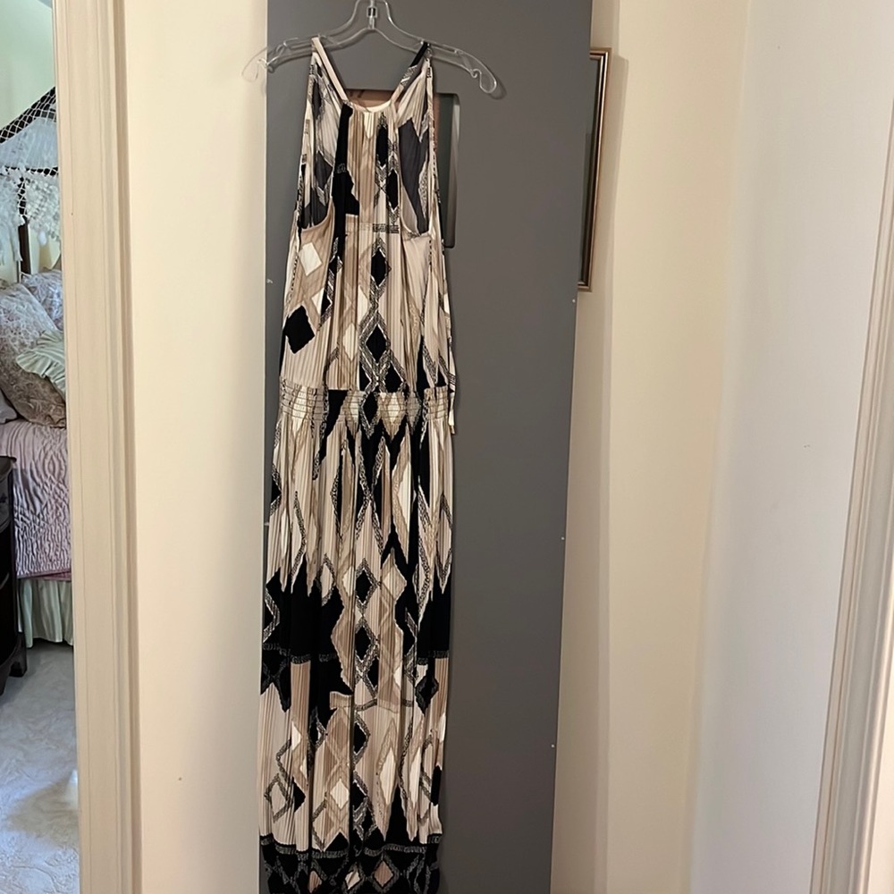 Donna Morgan long dress with halter neckline
